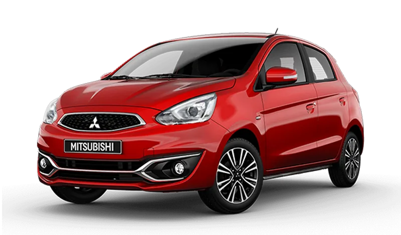 Mitsubishi mirage màu đỏ